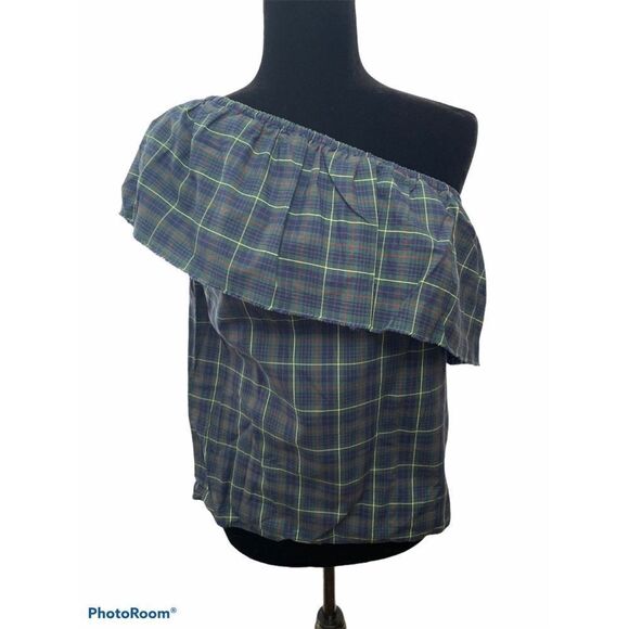 Bailey 44 Cotton  Plaid Top - Picture 3 of 8